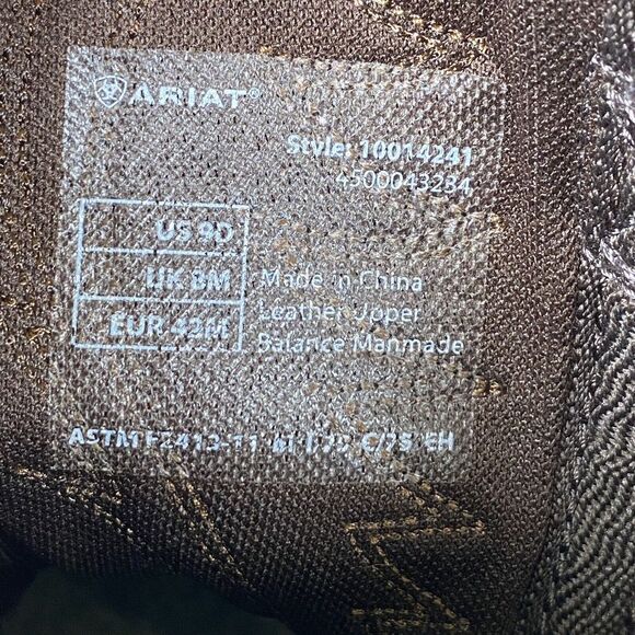 Ariat Groundbreaker Pull On Steel Toe 9 D Brown Round Toe 10014241 Work Boots - Picture 9 of 14